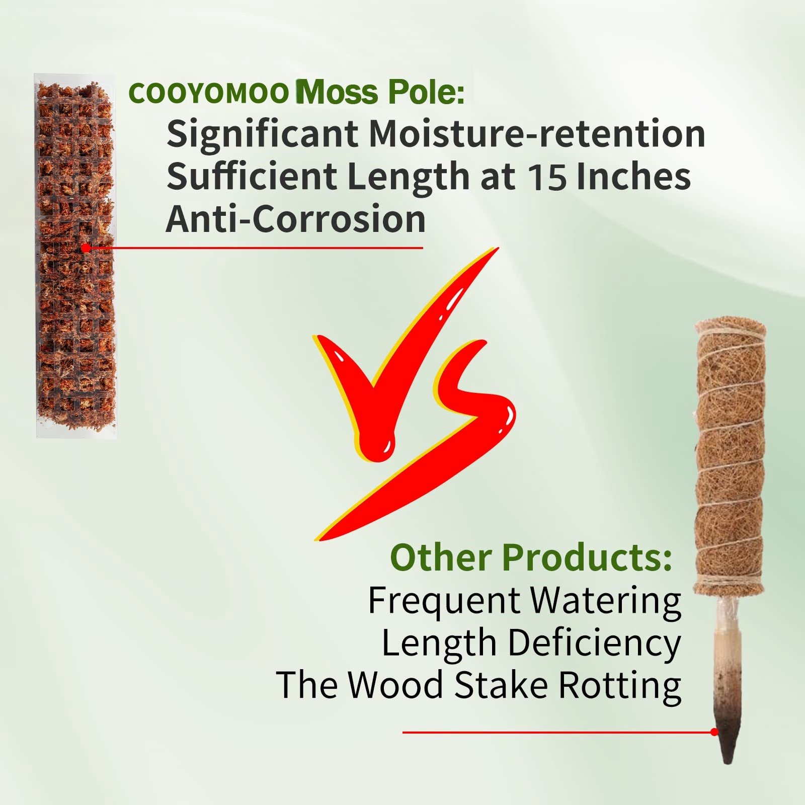 Moss Poles Plants Plant Suppor - огляд і ціна Plant Support Stake