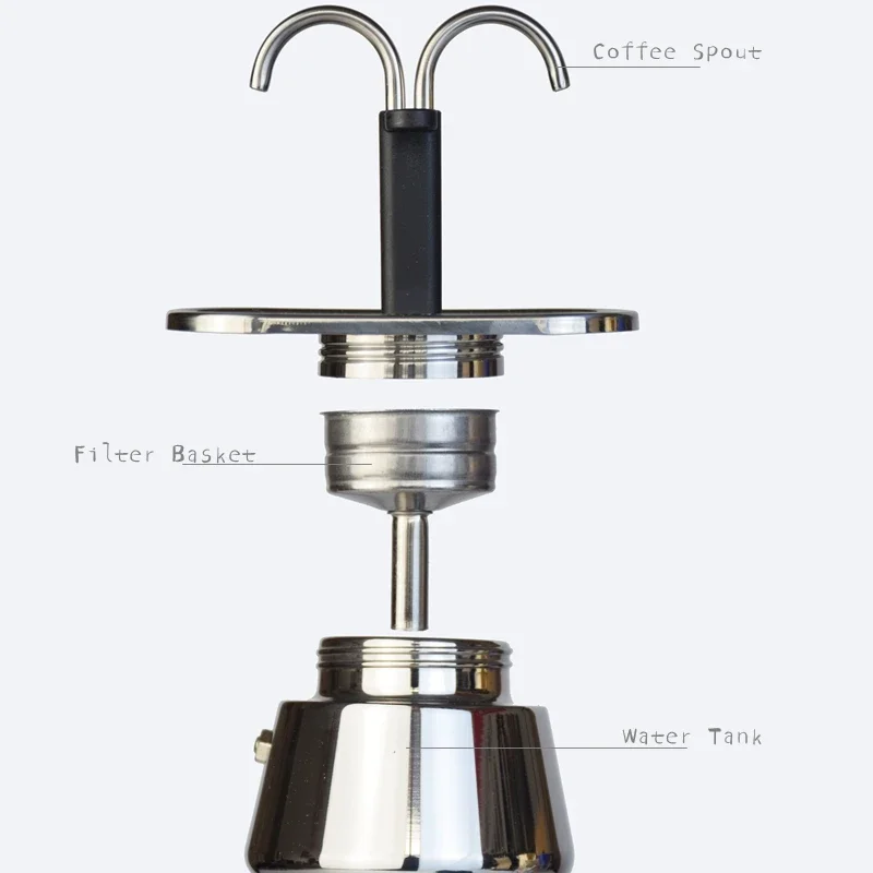 200ML Mini Moka Pot Double Tub - огляд і ціна Pothos