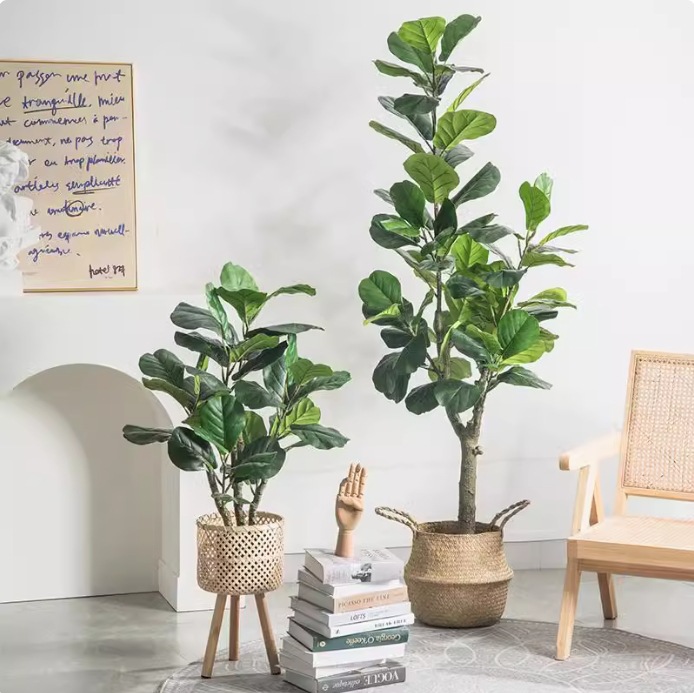 Artificial Plastic Potted Plan - огляд і ціна Fiddle Leaf Fig