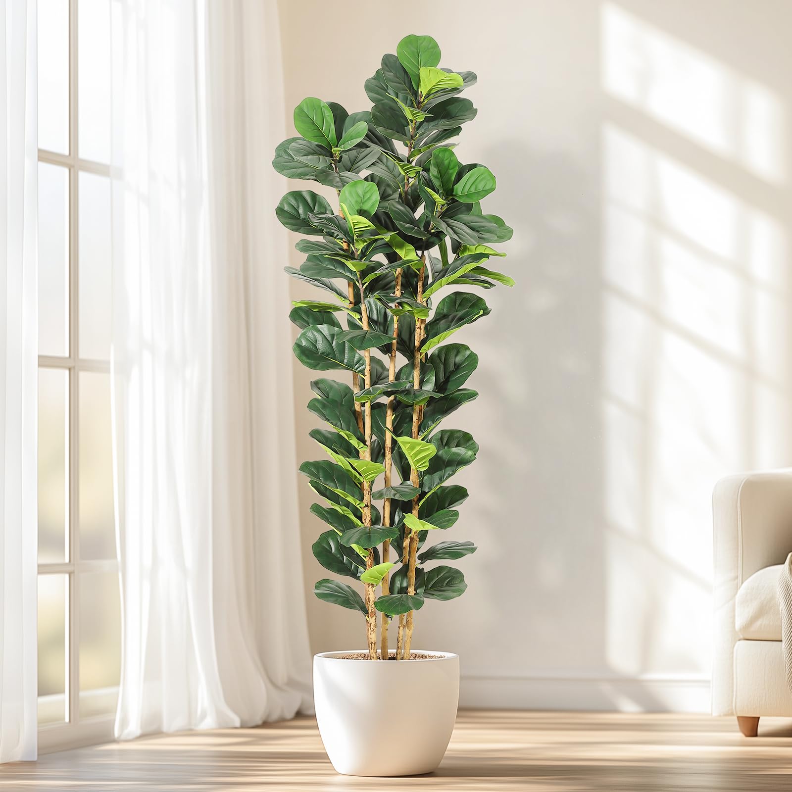 Faux Fiddle Leaf Fig Tree 5/6/ - огляд і ціна Fiddle Leaf Fig