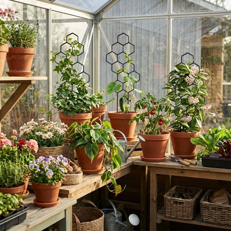 2/4pcs Plant Support Fixed Fra - огляд і ціна Terracotta Pot