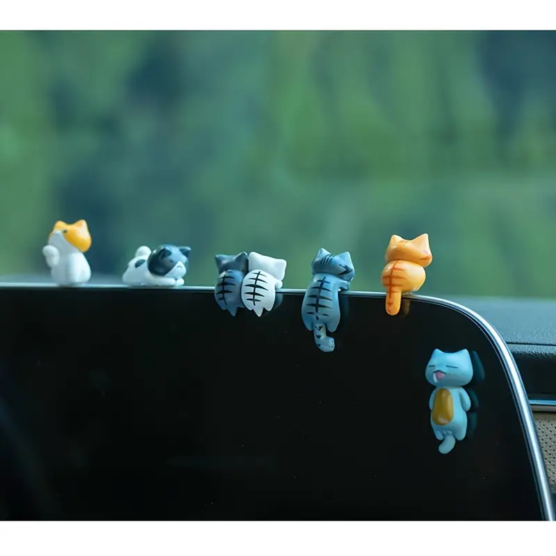 6pcs PVC Cartoon Cat Figurines - огляд і ціна Pothos