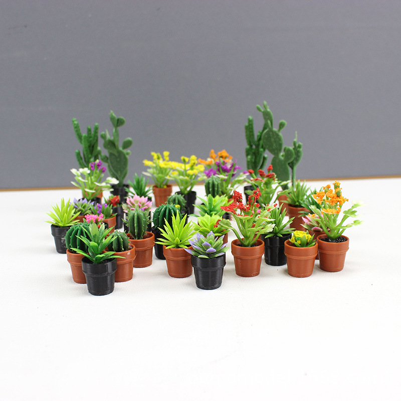 Mini Simulated Plants Cactus S - огляд і ціна Succulent Set