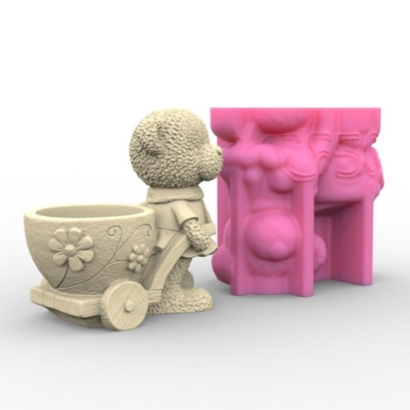 Lovely Bear Gypsum Silicone Mo - огляд і ціна Terracotta Pot